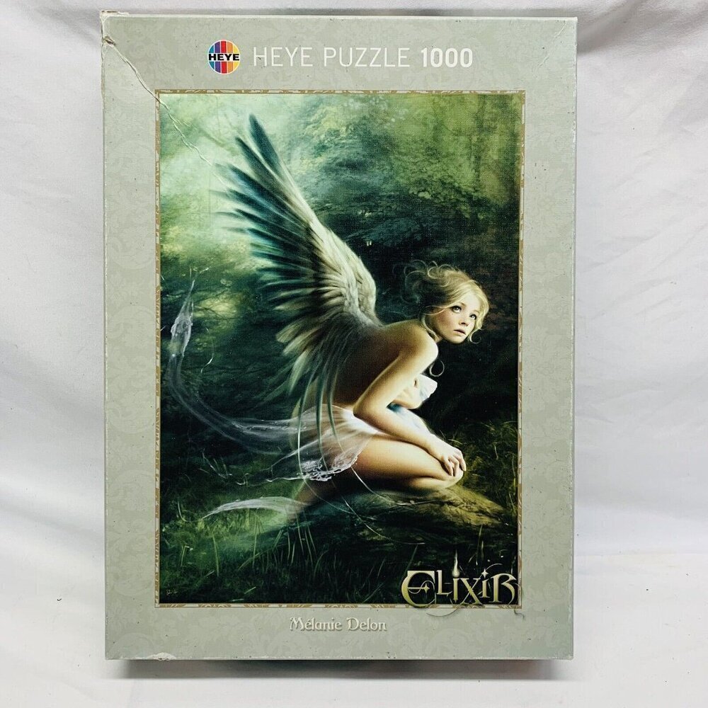 HEYE Elixir Melanie Delon Forest 1000 piece Jigsaw Puzzle Fairy - Rare Heye